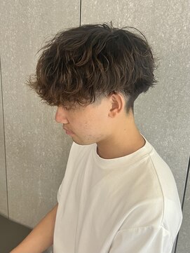 ニアウ 太田店(Niau) メンズナチュラルマッシュクリームパーマ波巻きスパイラルパーマ