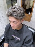 メンズメッシュカラーメンズハイライトメンズホワイトメッシュ