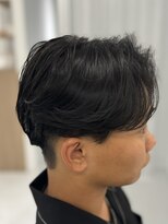 バース 梅田中崎町店(BIRTH)&nbsp;ニュアンスパーマセンターパートフェザーパーマ韓国メンズパーマ