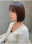 【澤口】黒髪ボブルフネビージュ小顔に見せるワンレン