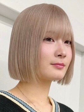 ウィコ 新宿(WICO) ミルクティーボブ[新宿駅/ワンレン/ダブルカラー/小顔]