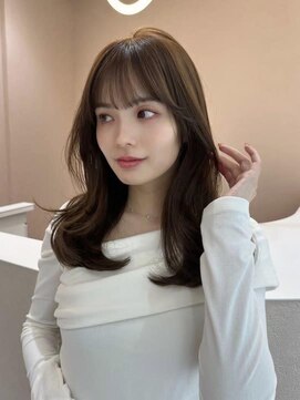 ジーナ 本八幡(Zina) 髪質改善内巻きワンレンブラウンロング*Zina本八幡