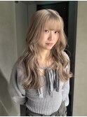 ミルクティーベージュ/ミルクティーグレージュ/ロングヘア