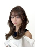くびれミディ/トレンド韓国ヘア/くびれ巻き/レイヤーカット