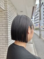 オーガニックエコ 川越(organic+eco)&nbsp;20代30代ワンレン切りっぱなしボブ夏ヘア