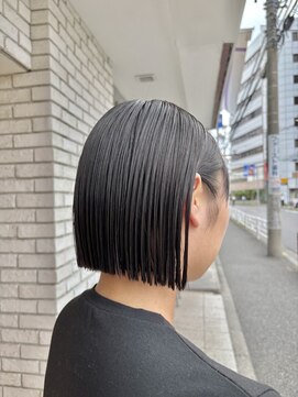 オーガニックエコ 川越(organic+eco) 20代30代ワンレン切りっぱなしボブ夏ヘア