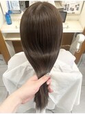 髪質改善カラー×シアーグレージュ