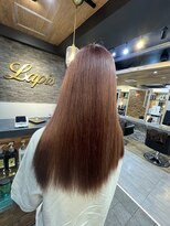 ラピス 横浜(Lapis)&nbsp;ブラウンレッドカラーブリーチカラーシールエクステ