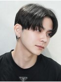 センターパートダウンパーマ韓国マッシュニュアンスパーマ