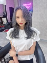 アクタノイドエット(acta noid etto)&nbsp;シルバーアッシュ【縮毛矯正/髪質改善/ブリーチ/ダブルカラー】