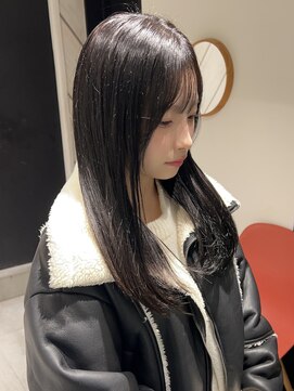 ブリーチなしダブルカラー/透明感カラー/グレージュ