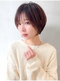黒髪カタログ/ショート/オリーブグレー/小顔に見せるヘア☆198