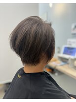 ラックスビー マーレ 沖縄うるま店(LUXBE mare)&nbsp;軽やかショート×ブラウンベージュ白髪ぼかし