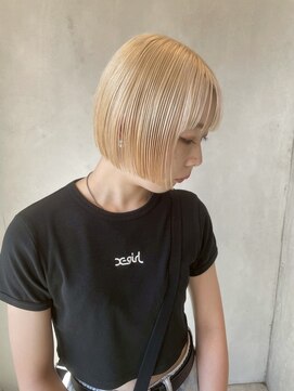 ラヴィズム 長岡店(LUVISM) 韓国/顔周りレイヤー/ダブルカラー/ベージュ/前髪新潟長岡宮関◆