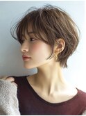 ◇大人可愛い20代30代40代50代前下がりショートボブ丸みショート