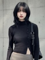 エイチ ウルフカット 大阪梅田(811)&nbsp;フェイスフレーミングルーツカラーネオウルフ天使の羽バングボブ