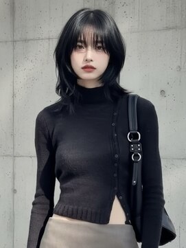 エイチ ウルフカット 大阪梅田(811) フェイスフレーミングルーツカラーネオウルフ天使の羽バングボブ