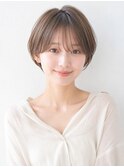 ショートカットxひし形ショートボブ×前髪あり20代30代40代