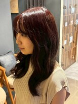 ヘアリゾート粋 トゥジュ 池袋東口店(tujuh)&nbsp;ロングレイヤー/ブラウンレッド/艶髪