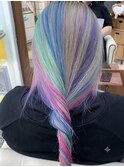 ユニコーンカラー×ホワイトベージュ