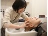 【7.8月限定】cut+炭酸+スキャルプスパ+ミニシャンプートリートメント付¥7700