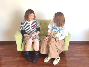 オーガニック サロン バブ(BUBB.)の写真/２席/女性スタッフ２人のみのアットホームSalon《BUBB．バブ》同じ女性目線の提案が◎♪