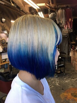 オーバーキャプテンネイキッド(OVER CAPTAIN NAKED) ブルーグラデーション