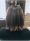 外ハネホイルカラー