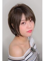 ラボー ノースプラザ店(LA'BO)&nbsp;ショートボブ/モスグレー