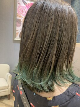 カシータフロル ららぽーと愛知東郷店(Casita flor) 【Casita flor】裾カラー サワーグリーン デザイン