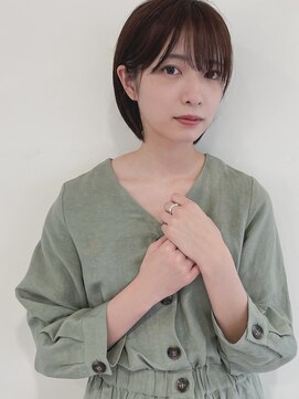 オウルズ(owls) 【owls】大人可愛い透け感グレージュ小顔耳かけショートボブ
