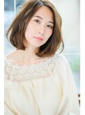 大人ボブイルミナカラー低温デジパくすみカラー綱島