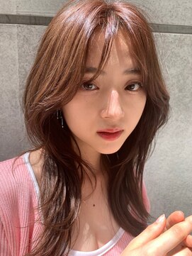 ジーナ 梅田(Zina) 髪質改善＊暖色カラー斜めバング＊美髪【Zina 梅田】