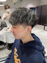 ボルド(MEN'S HAIR SALON BORDO)&nbsp;ツイスパ×ハイライト×マッシュ