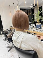 ガリカ 横浜(Gallica) 束感◎ハイトーンボブ/ショートボブ ペールベージュ