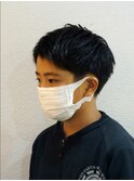 小学生キッズカット ナチュラルツーブロックスタイル10代