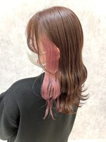 ラボヌールヘアー オリビエ 北千住店(La Bonheur hair Olivier) イヤリングカラー×チェリーピンク☆