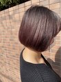 シークヘアー 大野城店(Chic HAIR)&nbsp;丸みボブにグラデーションでラベンダーピンク