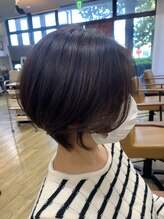 ヘア セフィール 八千代中央店(hair C'feel) 大人ショートボブ　丸みショート　前髪無し