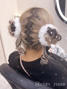 ヘア サロン クラン ソア 心斎橋店(hair salon clan soar) ツインおだんご【クランソア】ヘアセット/ヘアメ/心斎橋