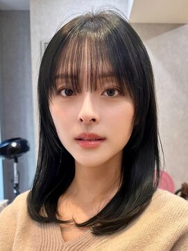 ロンド ルージュ 銀座店(Lond rouge) 簡単スタイリングヘアセンターパートゆるふわロングハイレイヤー