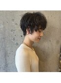 カットパーマでふんわりこなれショートパーマ