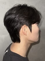 韓国シースルーセンターパートカルマパーマ＋ダウンパーマ