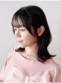 姫カットレイヤーメルティカラーウェーブミディアム_ba538171