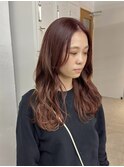 【Meenaハザマ】ピンクベージュ×ダブルカラー