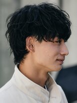 10代20代シャドウパーマメンズマッシュ緩めパーマ原宿