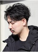 フェザーパーマ/フェードカット<理容室>バーバー/武蔵小杉/眉毛