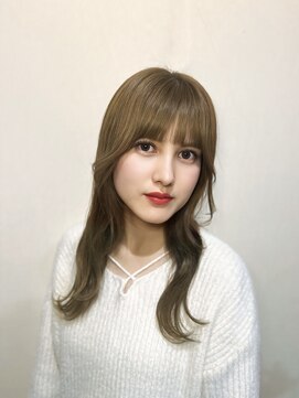ヘアメイクアン(Hair Make Une) 今どんなカラーにも顔周りレイヤーが可愛い