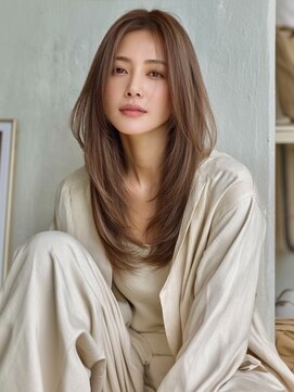 アルトリスト(Altruist Aging×HAIR&SPA) ◎ダークアッシュ大人ガーリーボブ着物ミディアムレイヤーカット