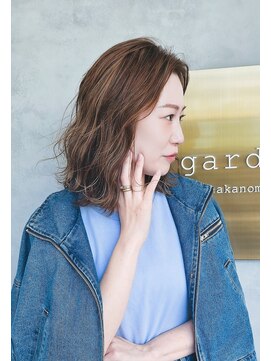 ガーデン オオタカノモリ(garden otakanomori) ウェーブ×ハイトーン×ハイライト